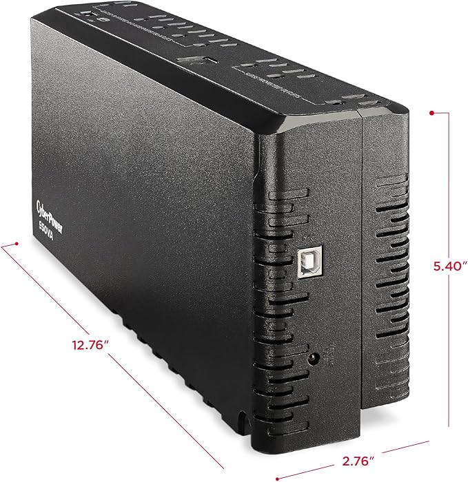 CyberPower SL950U Standby UPS Battery Backup and Surge Protector, 950VA/510W, 8 Outlets, USB Charge Ports, Slim Profile, UL Certified