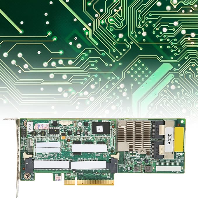 Server Array Card P420 1GB FBWC 6GB 2 Port SAS Controller Advanced Storage Capabilities High Performance Data Protection for ProLiant Gen8 Rack and Tower Servers Durable PCB