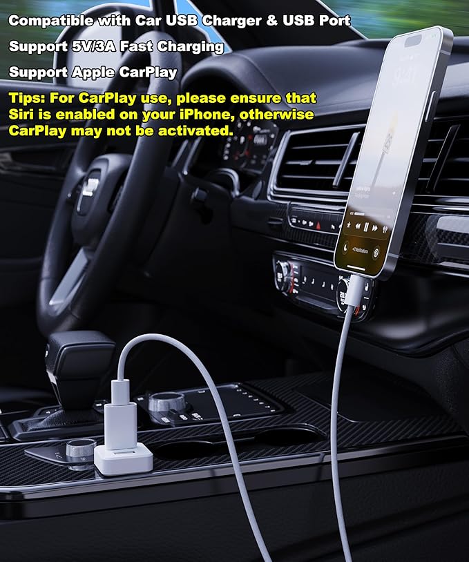 USB to USB C Adapter for iPhone Air 17 Pro Max,USB-C Female to USB Male Charger Converter for Apple MagSafe Watch 11/10/9/8/7/SE/Ultra,Car,iPhone 16 15 Mini Pro Max,Galaxy S20-26,Pixel,CarPlay