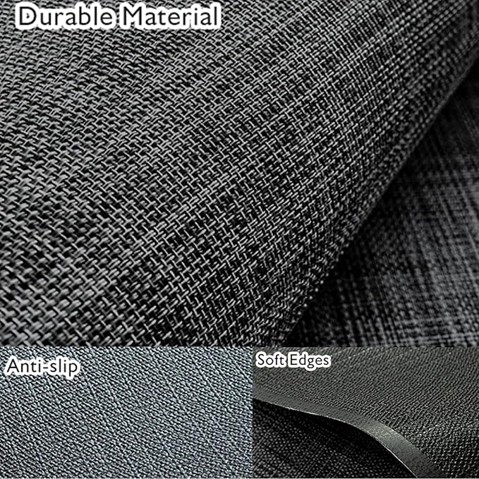 Sycoodeal Office Chair Mat for Hardwood & Tile Floor,Computer Gaming Chair Mat for Rolling Chairs Non-Curve, Anti-Slip, Heavy Duty Floor Protector for Home Office,Black (36" x 55")