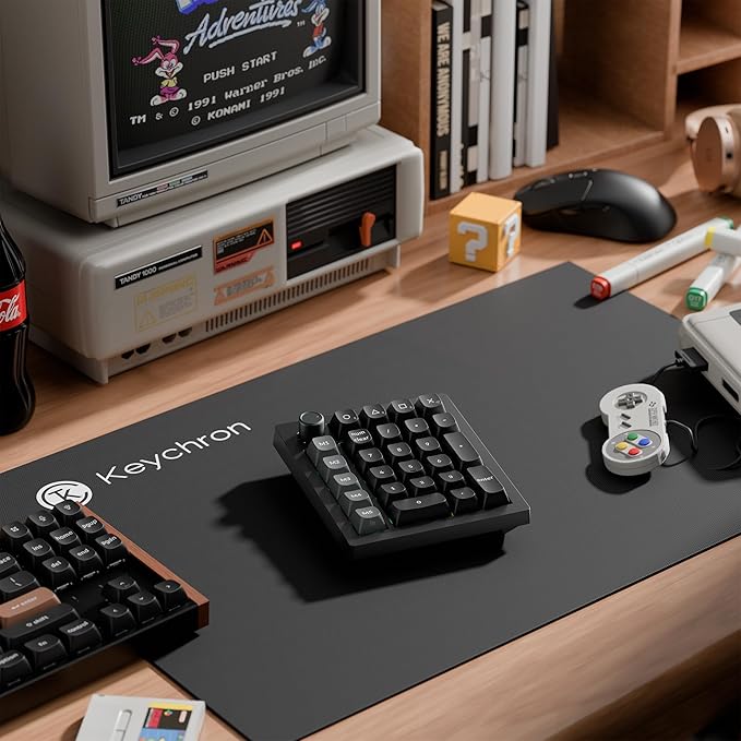 Keychron V0 Ultra 8K Polling Rate Wireless (2.4 GHz & Bluetooth) ZMK Custom Number Pad with Hot-swappable Switches 360-Hr Battery PBT Keycaps for Mac Windows Linux