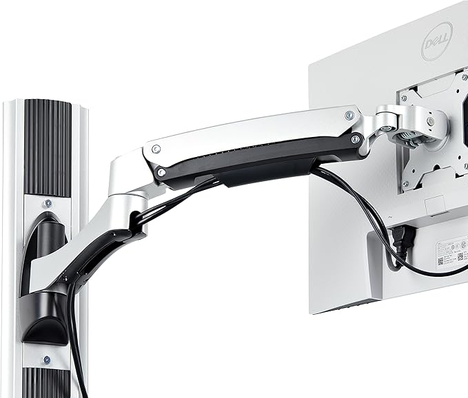 StarTech.com Wall Mount Workstation, VESA Mount for 32" Monitor (22lb/10kg), Fully Articulating Monitor Mount & Keyboard Tray, TAA