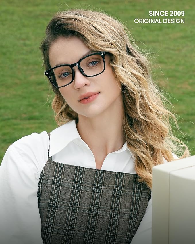 Cyxus Blue Light Glasses Men Women Reduce Eye Strain UV Blocking for Office Work Computer Screen 8082