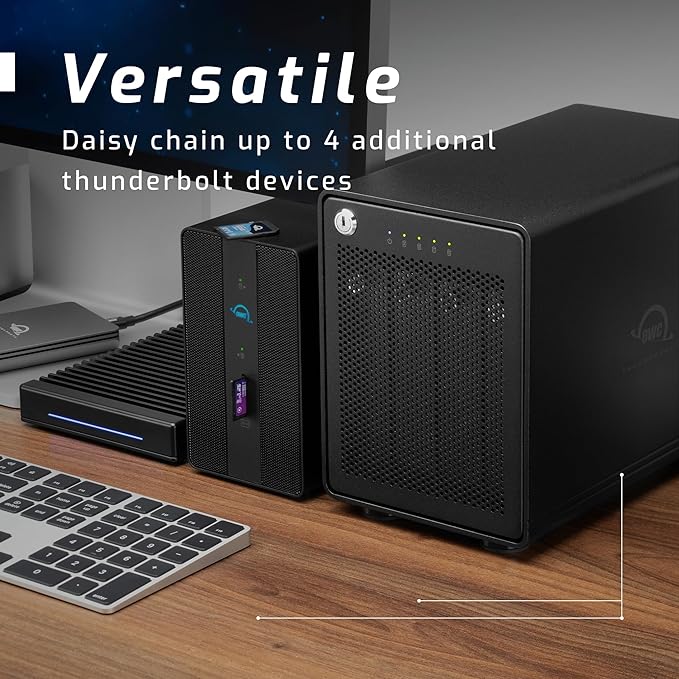 OWC ThunderBay 4 8TB Four-BayThunderbolt 40Gb/s RAID Storage Solution with SoftRAID Premium