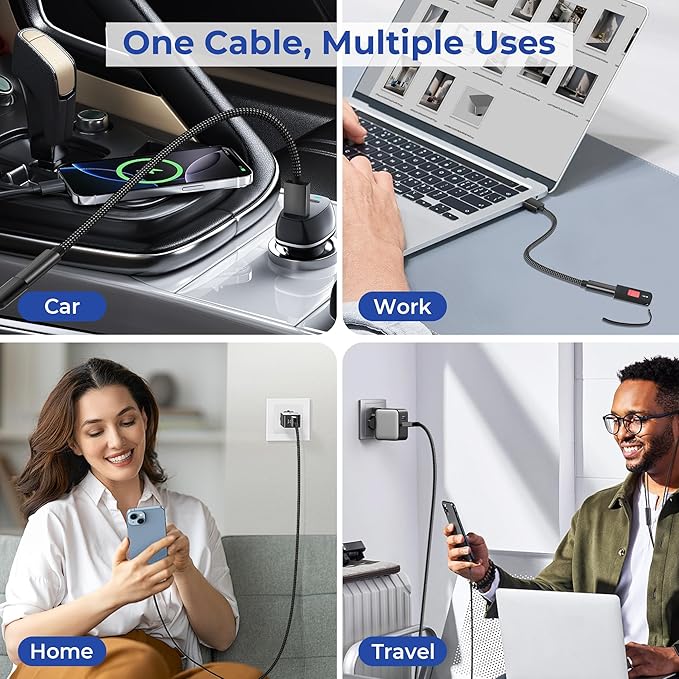Basesailor USB 3.0 to USB C Adapter 3.3FT 2Pack,USBC Female to A Male Cable,5Gbps 3.1 Type C Charger Connector for Apple iPhone 17 17e 16 16e 15 Pro Max,iPad Air Mini 7,Samsung Galaxy S26 S25 S24 S23