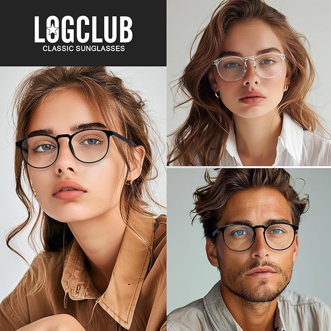 Blue Light Glasses For Woman/Men Blue Light Blocking Glasses, Retro Round Anti Eyestrain Computer Glasses