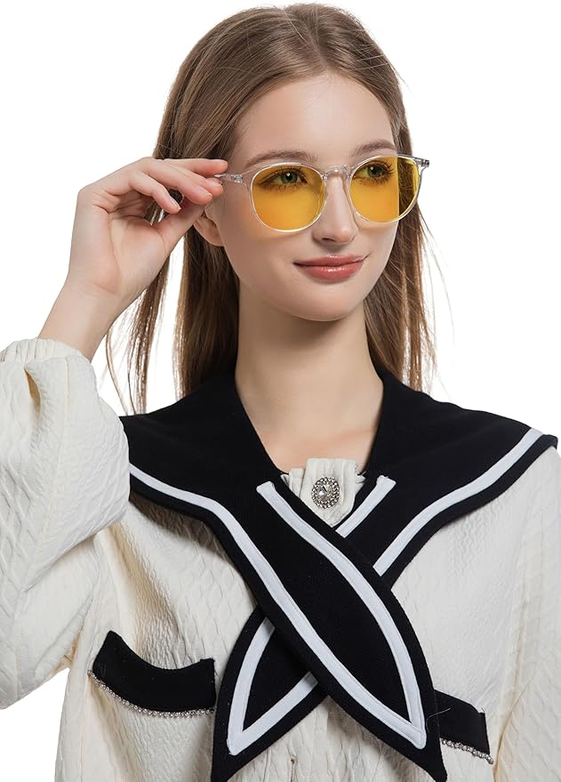 JW MARRIOTT Blue Light Blocking Glasses,Blue Light Glasses Women Men,Anti Blu-Ray Clear Gaming Glasses Lense
