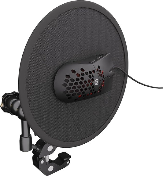 Clamp on Mouse Pad with Magnetic Mouse for Ergonomic Handshake Positioning | Adjustable Tilting Platform Mounts to Desk, Pole, or Chair Armrest