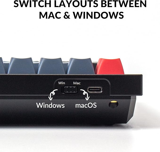 Keychron Q7 Wired Custom Mechanical Keyboard, 70% Layout QMK/VIA Programmable Macro with Hot-swappable Gateron G Pro Brown Switch Double Gasket Compatible with Mac Windows Linux (Black - New)