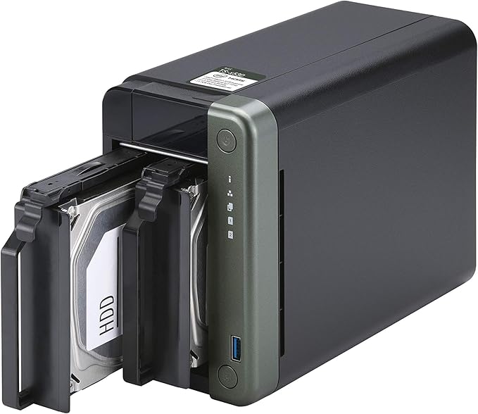 QNAP TS-253D-4G 2 Bay NAS for Professionals with Intel® Celeron® J4125 CPU and Two 2.5GbE Ports