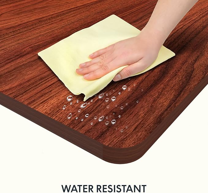 FLEXISPOT Whole Piece 48"x30" Desktop 1" Thickness Height Adjustable Desk Rectangular Tabletop Mahogany Board (48INCH Mahogany Top)