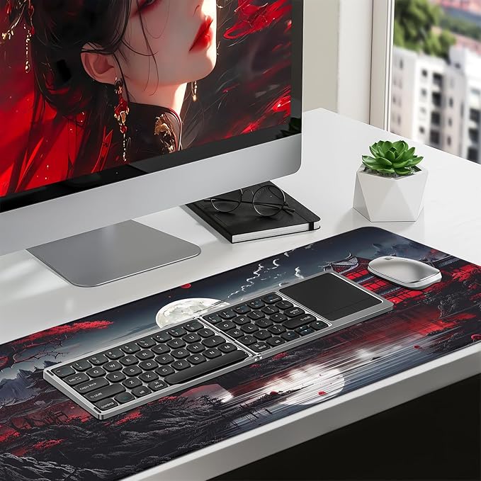 Mouse Pad Gaming Mousepad,Large Mousepads for Keyboard and Mouse with Non-Slip Rubber Base,Suitable for School,Office,Home,31.5 x 11.8 Inch