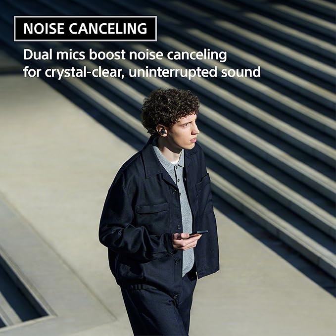 Sony WF-C710N Truly Wireless Noise-Canceling Earbuds with up to 30-Hour Battery Life, Lightweight and Secure, Glass Blue