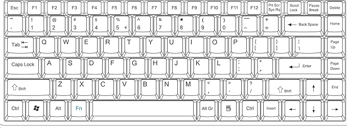 Perixx Periboard-706 Wireless Trackball Mini Keyboard, Build-in 0.55 Inch Trackball for Pointing Feature, Black, US English Layout