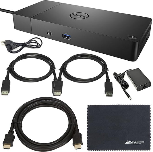 Dell Performance Dock WD 19S WD19S (WD19S180W) 180W Docking Station with 130W Power Delivery + ZoomSpeed HDMI Cable + 2 x ZoomSpeed DisplayPort Cables + Starter Bundle