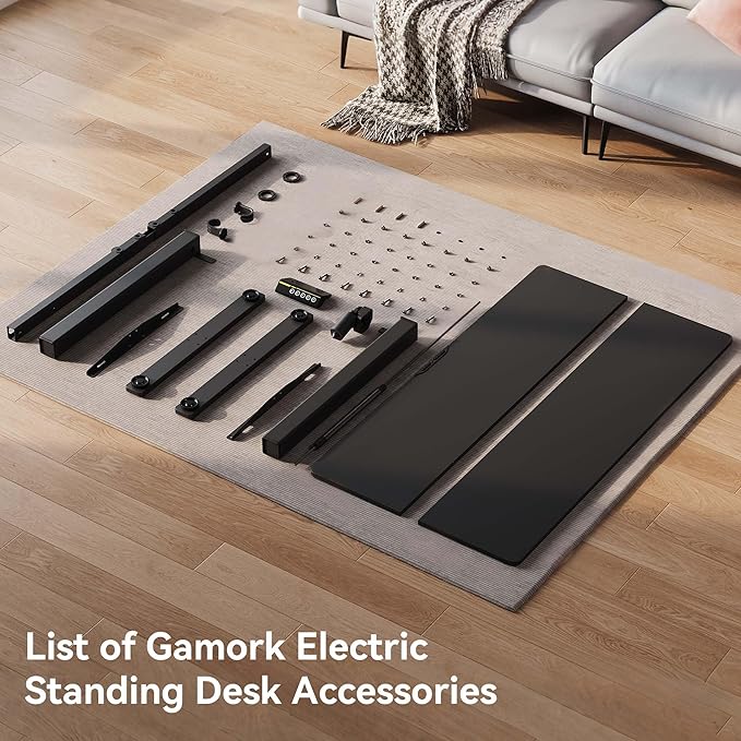 Electric Standing Desk,48x24 Inches Adjustable Height Stand up Desk, Sit Stand Home Office Desk with Splice Board, 3 Preset Heights,Equipped with Hooks,Ergonomic Computer Desk Workstation，Black