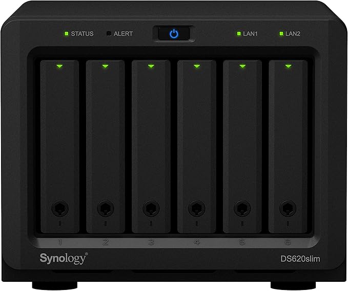 Synology 6 Bay 2.5" NAS DS620slim (Diskless) & RAM DDR3L-1866 SO-DIMM 4GB (D3NS1866L-4G)