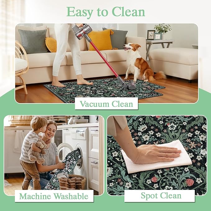 Office Chair Mat for Hardwood Floor & Tile Floor,36"X 48" Heavy Duty Desk Chair Mat for Hard Floors, Under Desk Rug for Rolling Computer Chair,Anti Slip,Low Pile Carpet Protector-Convex Green Grass