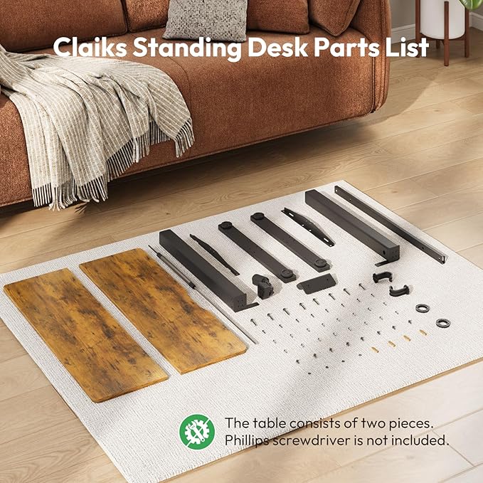 Electric Standing Desk,35x24 Inches Adjustable Height Stand up Desk, Sit Stand Home Office Desk with Splice Board, 3 Preset Heights,Equipped with Hooks,Ergonomic Computer Workstation，Brown