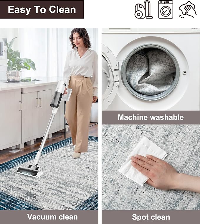 chakme Office Chair Mat for Hardwood Floor, 48"x36" Easy Glide Computer Desk Mat Protector for Rolling Chair Under Desk Rug Nonslip Backing, Machine Wash, (Square)