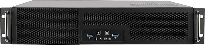 SilverStone Technology 2U Dual 5.25" Drive Bay ATX rackmount Industrial Storage Server Chassis with USB 3.1 Gen1 Interface, SST-RM23-502