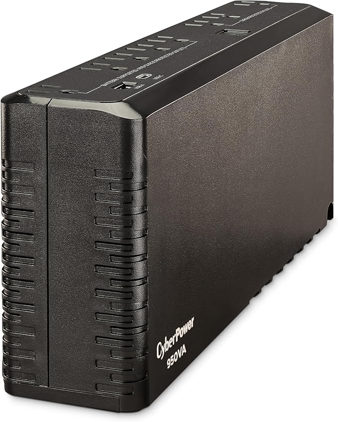 CyberPower SL950U Standby UPS Battery Backup and Surge Protector, 950VA/510W, 8 Outlets, USB Charge Ports, Slim Profile, UL Certified
