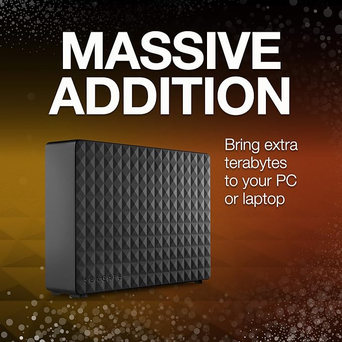 Seagate Expansion Desktop 16TB External Hard Drive HDD - USB 3.0 for PC & Laptop - 1-Year Rescue Service (STEB16000402), Black