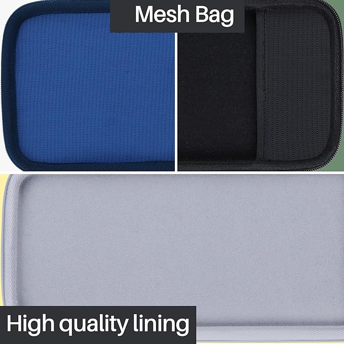 Hard Carry Case Compatible with Logitech Pebble Keys 2 Combo K380s K380 Keyboard + M350 Pebble Mouse Combo (Blue Case)