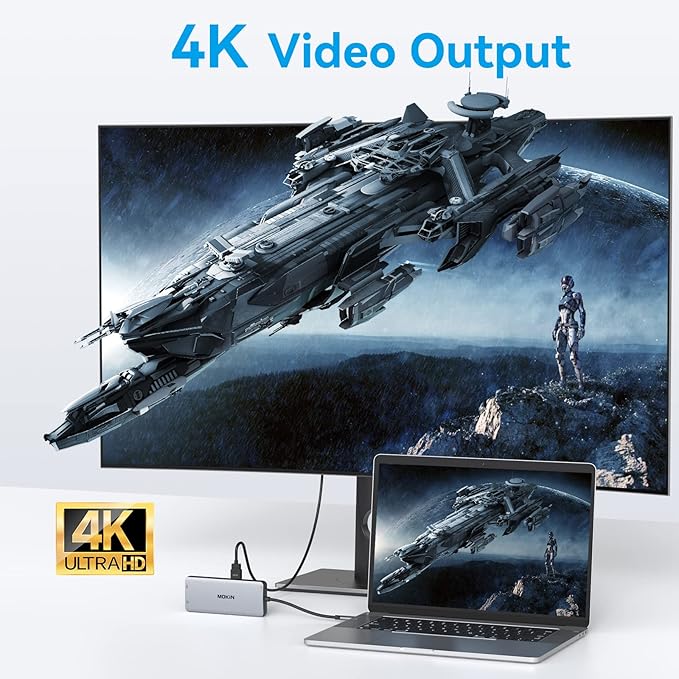 USB C Docking Station Dual Monitor, Dual HDMI Adapter 12 in 1 Triple Display USB C Hub with VGA, Gigabit Ethernet, 100W PD, 4 USB Ports, SD/TF