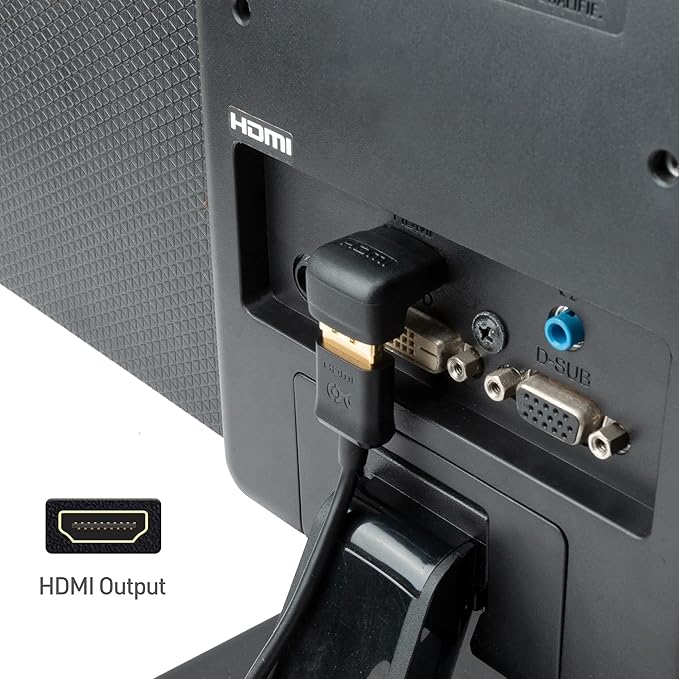 Cable Matters 2-Pack Right Angle HDMI Adapter with 4K 60Hz and HDR Support, 90 Degree HDMI Right Angle Adapter, Black