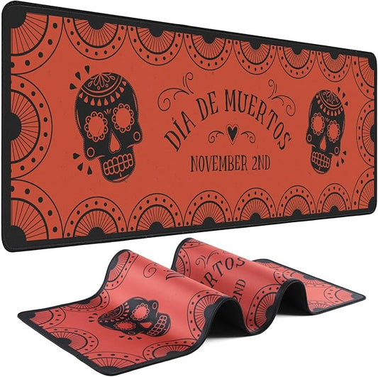 Gaming Mouse Pad - (31.5"×11.8") Skull Large Mouse Pads for Desk - Desk Mat for Keyboard and Mouse with Non-Slip Base, Desks Pad Matfor Game/Office & Home
