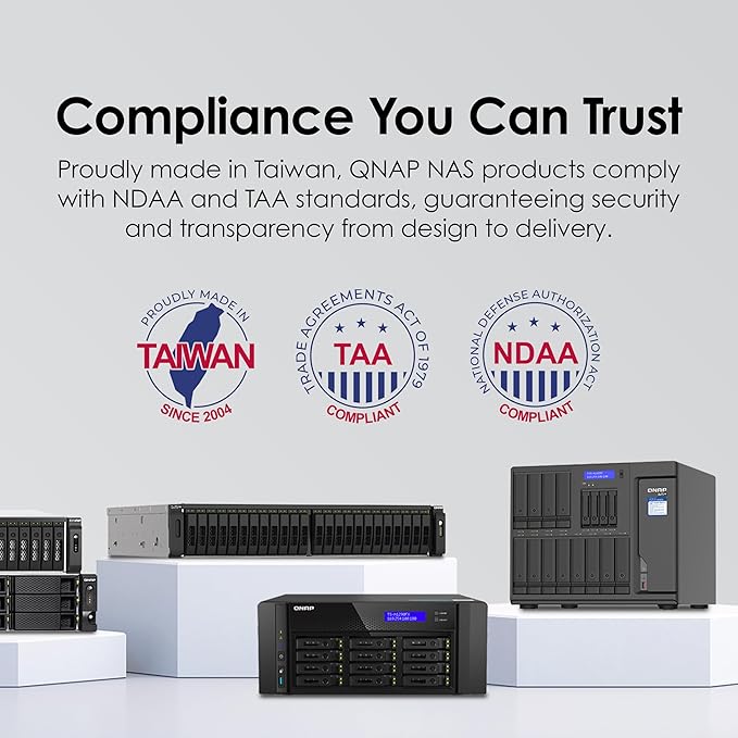 QNAP TS-h2490FU-7302P-128G 24 Bay Dual Node NAS with One Dual-Port 25GbE SmartNIC Ports and 1100W Redundant PSU