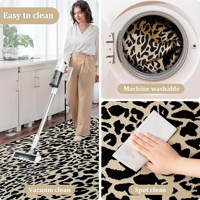 Office Chair Mat for Hardwood Floor, 48"x36" Easy Glide Computer Desk Mat Protector for Rolling Chair Under Desk Rug Nonslip Backing, Machine Wash, (Modern)