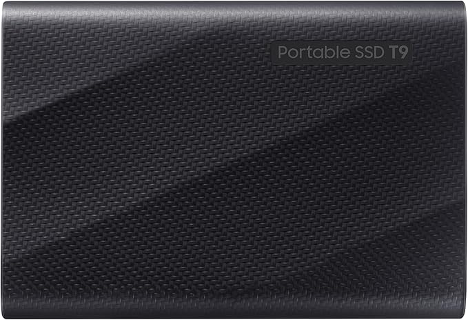 Samsung T9 Portable SSD 2TB, USB 3.2 Gen 2x2 External Solid State Drive, Seq. Read Speeds Up to 2,000MB/s for Gaming, Students and Professionals, MU-PG2T0B/AM, Black