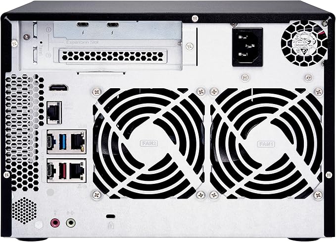QNAP 6 Bay Thunderbolt NAS with 40TB Storage Capacity, Preconfigured RAID 5 Seagate IronWolf Drives Bundle (TVS-672XT-i3-8G-68S-US)