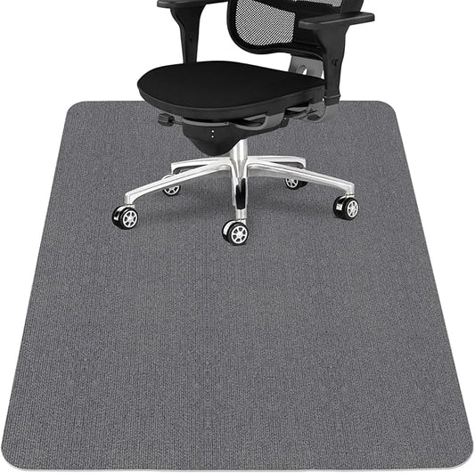 Sycoodeal Office Chair Mat for Hardwood Floor,Office Computer Gaming Chair Mat for Tile Floor,Large Floor Protector Rug,Anti-Slip,Easy to Clean,Grey(40"x48")