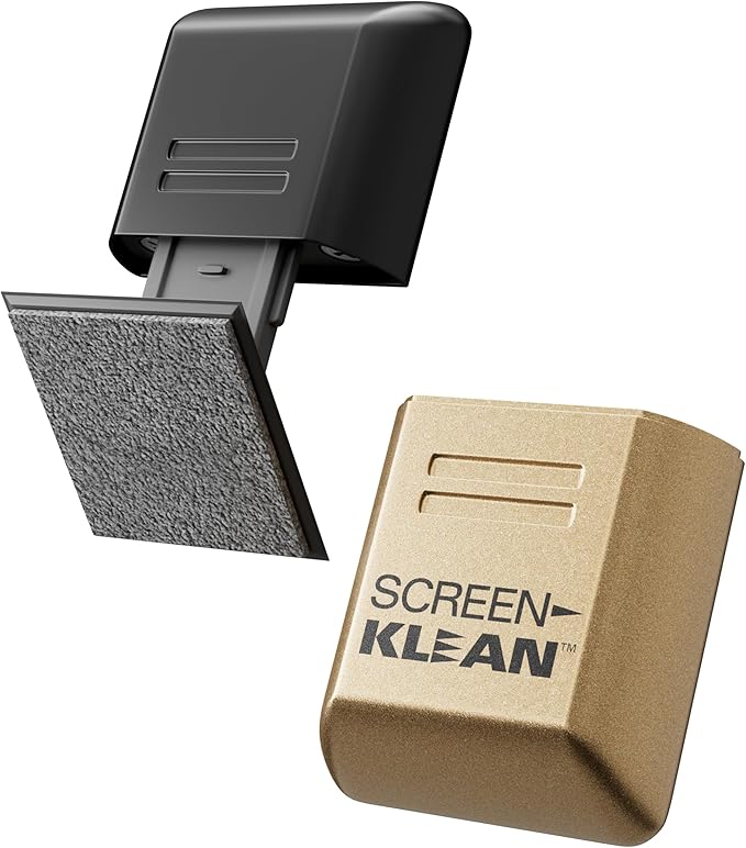 CarbonKlean ScreenKlean Tablet Screen Cleaner - Compatible with iPad, Android & Amazon Tablet - with Carbon Microfiber Tech-Electroplated Gold-1 Count (Pack of 1)