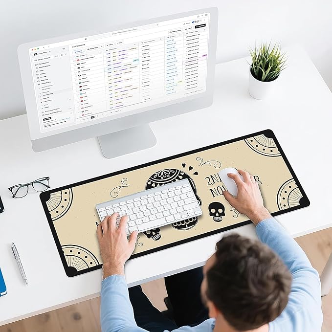 Gaming Mouse Pad - (31.5"×11.8") Skull Large Mouse Pads for Desk - Desk Mat for Keyboard and Mouse with Non-Slip Base, Desks Pad Matfor Game/Office & Home
