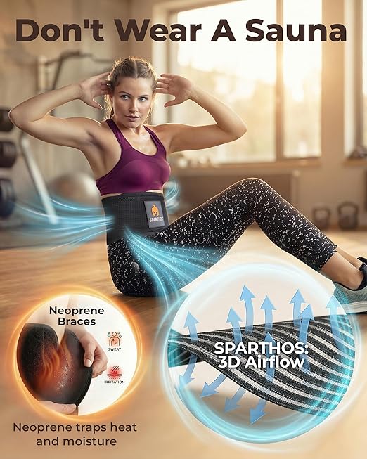Sparthos Back Brace for Lower Back Pain - SIZE X-LARGE: Fits 52"-59" Waist (Measure at Navel - See Sizing Chart) – Relief from Sciatica, Herniated Disc - Support Belt with Lumbar Pad - Men & Women