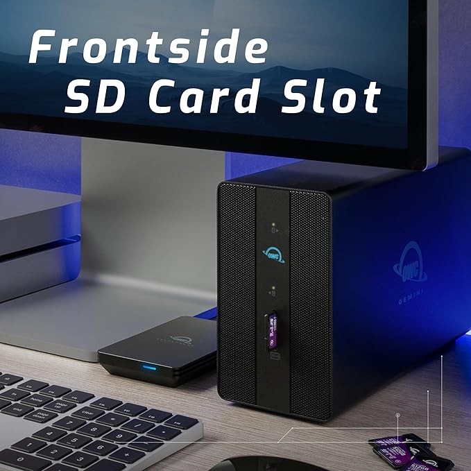 OWC Gemini 8.0TB Thunderbolt 3 Dock and Dual-Drive RAID Solution