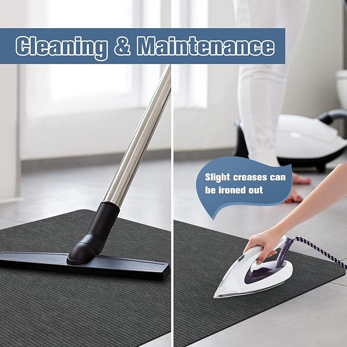 Placoot Desk Chair Mat for Hardwood Floor Corduroy Surface 55''x35'' Office Chair Mat for Rolling Chairs, Under Desk Low-Pile Office Rug Floor Mat