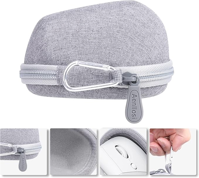 Aenllosi Hard Carrying Case Replacement for Logitech Lift Vertical Ergonomic Mouse (Grey)