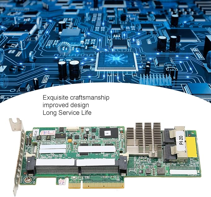 Server Array Card P420 1GB FBWC 6GB 2 Port SAS Controller Advanced Storage Capabilities High Performance Data Protection for ProLiant Gen8 Rack and Tower Servers Durable PCB