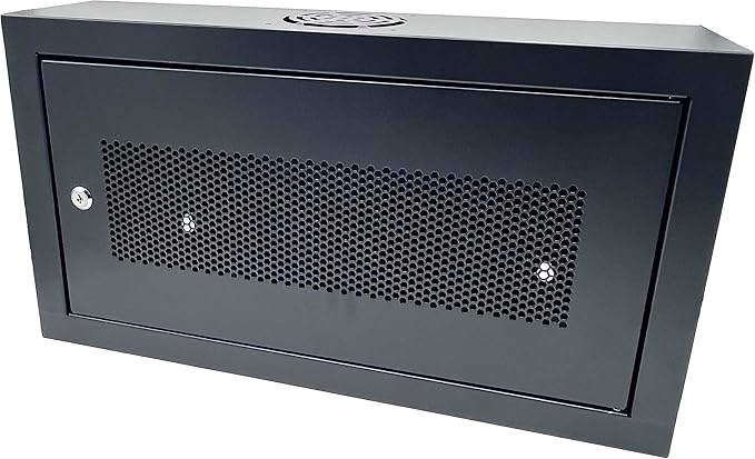 6U 19" Slim SoHo Wall Mount Rack Cabinet Enclosure 6" Depth - Black