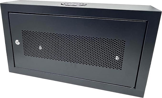 6U 19" Slim SoHo Wall Mount Rack Cabinet Enclosure 6" Depth - Black