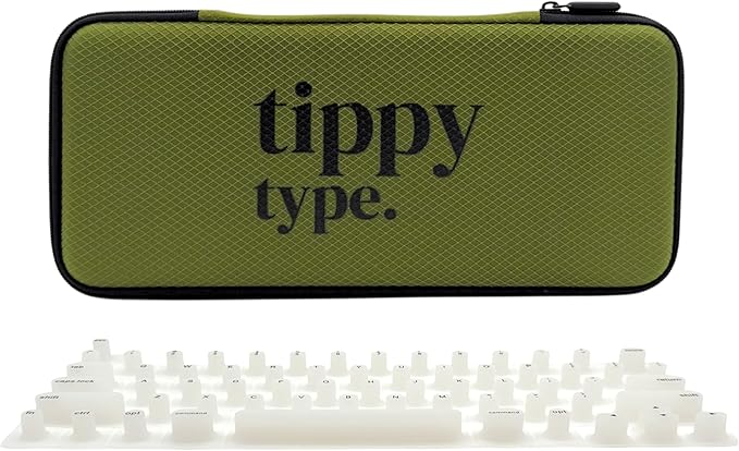 TIPPY TYPE Raised Keyboard Cover for Long Nails - Fits MacBook Pro & Air, iPad 13", & Magic Keyboard (No Numpad) -Silicone -The Original -Comfortable Typing, Quiet, Nail Protection (Milky White)