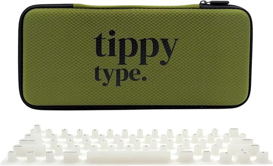 TIPPY TYPE Raised Keyboard Cover for Long Nails - Fits MacBook Pro & Air, iPad 13", & Magic Keyboard (No Numpad) -Silicone -The Original -Comfortable Typing, Quiet, Nail Protection (Milky White)