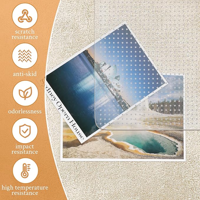 KMAT Office Chair Mat for Carpet, Computer Desk Mat,Clear Desk Chair Mat for Home Office Rolling Chair,Heavy Duty Floor Protector-Easy to Clean,Anti-Slip-36 x48 with Lip