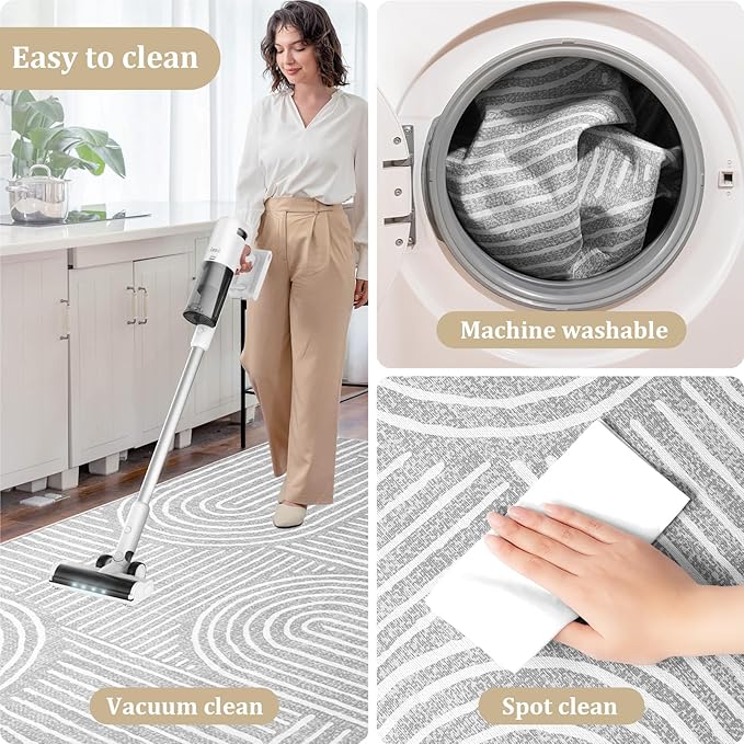 Office Chair Mat for Hardwood Floor, 72"x48" Easy Glide Computer Desk Mat Protector for Rolling Chair Under Desk Rug Nonslip Backing, Machine Wash, (Modern)