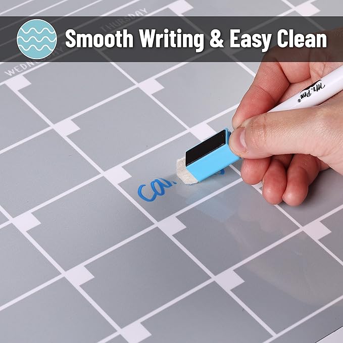 Mr. Pen- Dry Erase Calendar for Fridge, 14.7 x 11.8, Magnetic Calendar with 4 Dry Erase Markers
